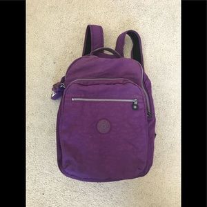 Purple Kipling Seoul laptop backpack